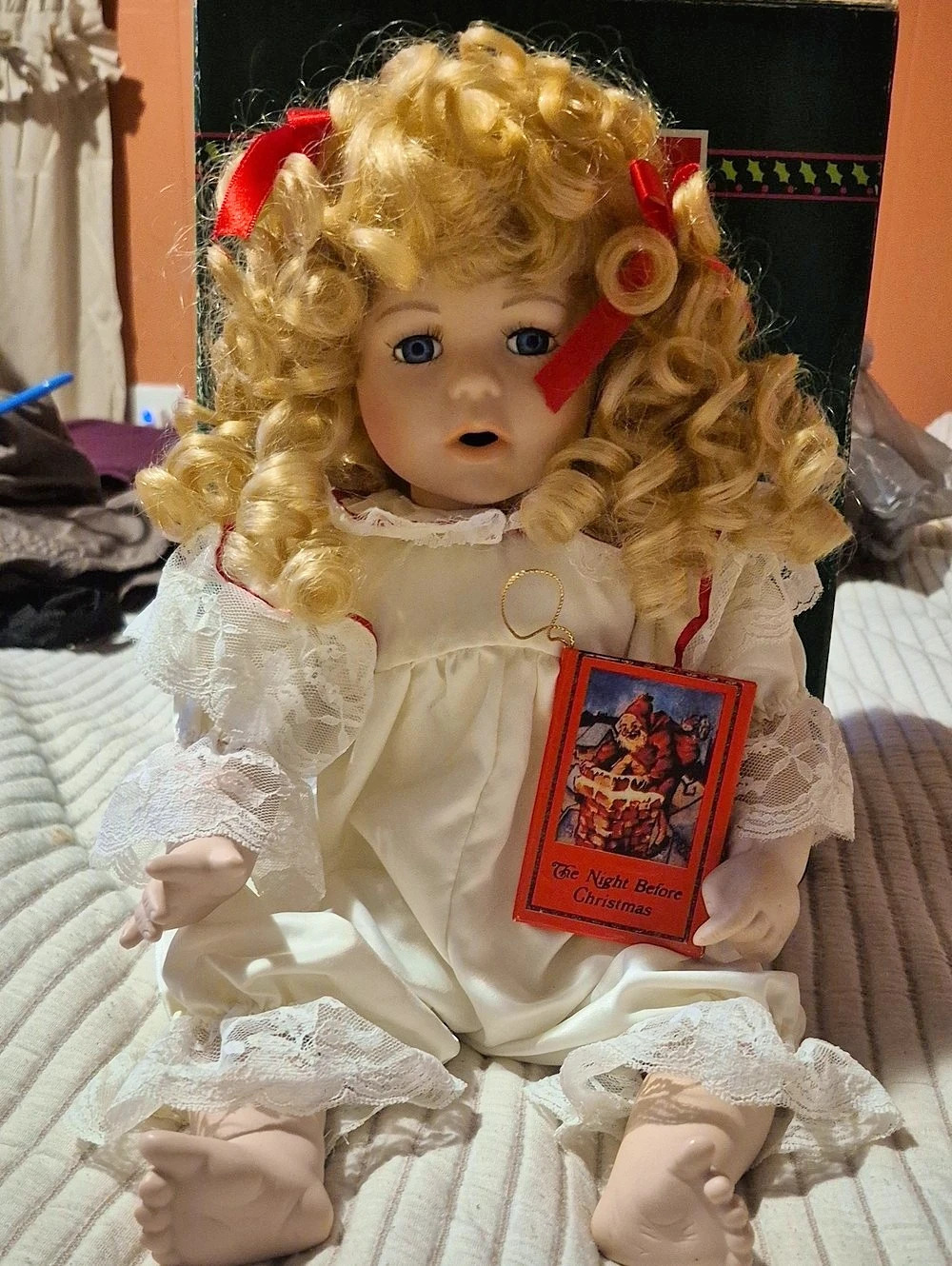 House of Lloyd Night Before Christmas Doll Christmas Holiday Doll